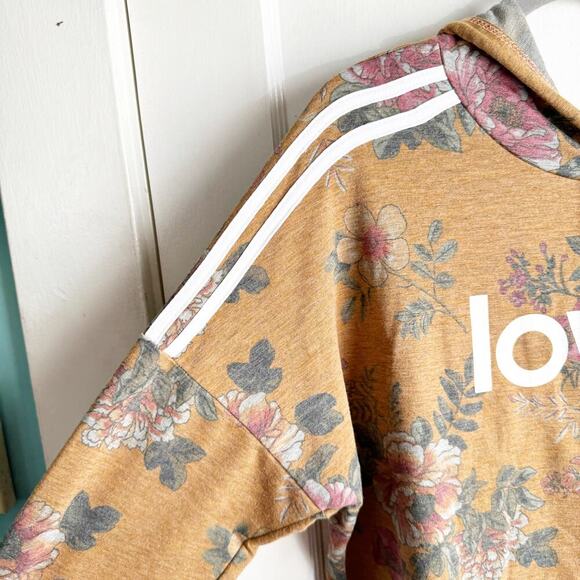 Gemstone LOVELY Spellout Cropped Athleisurewear Long Sleeve Hooded Sweatshirt 3X - Picture 6 of 10